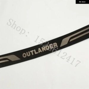 三菱 アウトランダー 2023 2024 ステンレス カーアクセサリー ステッカー リア バンパー プロテクター シル トランク トリム リア スタイリング - Silver
