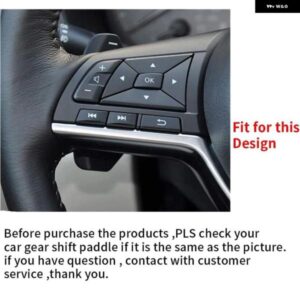日産 アルティマ ローグ X-トレイル パスファインダー キャシュカイ インフィニティ QX50 QX55 QX60 ステアリングホイール シフト パドル シフター エクステ - Blue