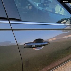 日産 エクストレイル ローグ T33 2021 - 24 カーボン クローム カー ドアハンドル カバー ステッカー スタイリング アクセサリー - 0　button　handle