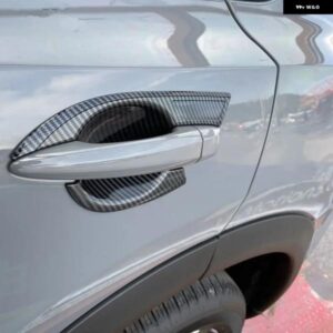 日産 エクストレイル ローグ T33 2021 - 24 カーボン クローム カー ドアハンドル カバー ステッカー スタイリング アクセサリー - 2　buttons　handle