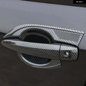 日産 エクストレイル ローグ T33 2021 - 24 カーボン クローム カー ドアハンドル カバー ステッカー スタイリング アクセサリー