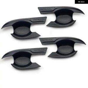 日産 X-TRAIL T32 2014-2020 XTRAIL カーボン カー ドアハンドル ボウルカバー スタイリング アクセサリー ステッカー - handle-bowl　2　button