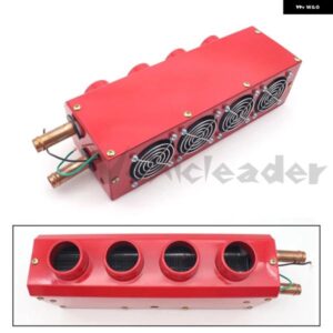 12V 24V 車用ヒーター ポータブル 車両窓用デフロスター 電動 フロントガラス ヒーターファン 4エア アウトレット 付き RV キャンピングカー トラック - 12V　Black