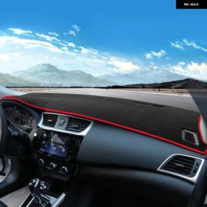 日産 セントラ B17 シルフィ 2013 - 19 車用 ダッシュボード カバー サンシェード 滑り止め パッド 内装アクセサリー - LHD　Red　Side