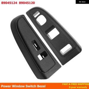 パワーウィンドウスイッチ ベゼル ピューター シボレー シルバラード GMC シエラ 1500 2500 HD 2004-2006 89045120 89045124