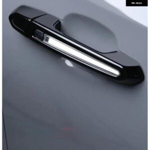 ブラックカーボン ドアハンドル カバー トリム ステッカー スタイリング アクセサリー キャデラック XT4 XT5 XT6 CT6 ATS CT5 2015-2022 - carbon　with　light