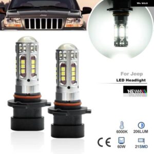 ジープ グランド チェロキー WG 1999-2004 9005XS HB3A 9006XS HB4A LED ヘッドライト ロービーム バルブ ヘッドランプ CANバス ちらきなし