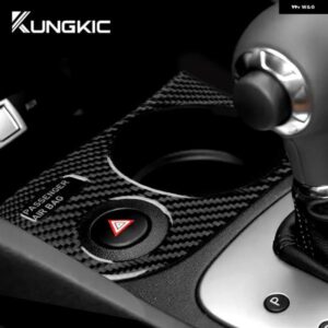 車用カップ ホルダー シートレオン 2005 - 12 パネル リアルソフトカーボン ステッカー アクセサリー - Left　Hand　Drive　BK