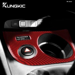 車用カップ ホルダー シートレオン 2005 - 12 パネル リアルソフトカーボン ステッカー アクセサリー