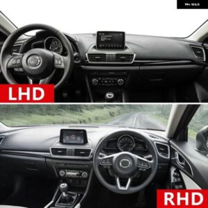 マツダ 3 BM BN アクセラ 2014 - 18 車用 ダッシュボード カバー サンシェード 遮光マット インストルメント パネル パッド アクセサリー - LHD　with　HUD　Red