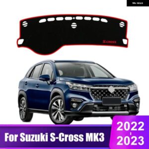スズキ S-CROSS SCROSS MK3 2022 2023 2024 ハイブリッドカー ダッシュボード カバー 計器デスクサンシェード マット滑り止め パッド アクセサリー
