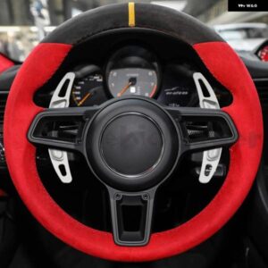 ポルシェ マカン 2014-2019 ポルシェ 911 718 991 ケイマン 918 車用 ステアリングホイール シフト パドルエクステンション デコレーション - Black