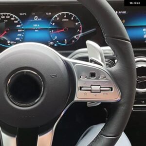 2PCS アルミ 車用 ステアリングホイール パドル シフター エクステンション メルセデスベンツ A B C E GLE クラス W176 W205 W246 C117 W218