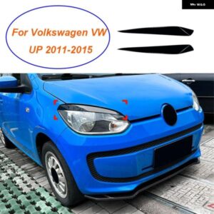 フロント ヘッドライト アイブロウ ヘッドライト ランプカバー トリム ヘッドランプ アイリッド ステッカー ブロウストリップカバー VW フォルクスワーゲン