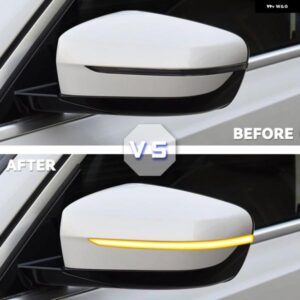 車用スクロールシーケンシャル点滅ランプ ダイナミックウィンカー ミラー インジケーター LED ウィンカーライト BMW 3シリーズG20 G21 G28 G11 G12 - Yellow