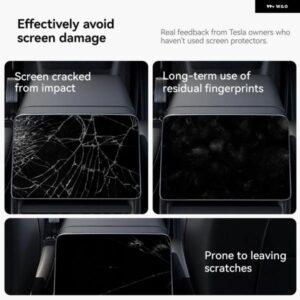 強化ガラスフィルム プロテクター TESLA MODEL Y JUNIPER MODEL 3 HIGHLAND 2024 2025 リアセンター コントロール スクリーン - Frosted　2pcs