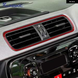 リアルソフトカーボン ステッカー LHD RHD 車計器中央 制御 フィアットパンダ 2013-2019 - 24 2025 - Black　Carbon