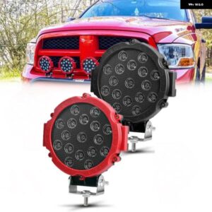 12V 51W 明LEDライト オフロード 4X4 スポットライト 車用 ヘッドライト 作業用スポットランプ トラック JEEP ハマー 車用作業灯 アクセサリー