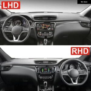 日産 キャシュカイ J11 2014 - 20 車用 ダッシュボード カバー 計器盤用サンシェード 滑り止め パッド アクセサリー - A　LHD　Blue　Side