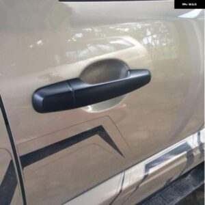 三菱 L200 トライトン L 200 2006 - 14 ブラッククローム カー ドアハンドル カバー アクセサリー - 2　keyholes