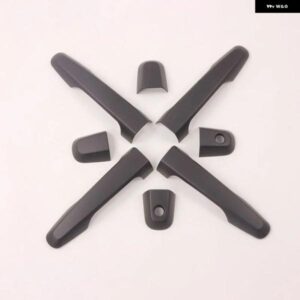 三菱 L200 トライトン L 200 2006 - 14 ブラッククローム カー ドアハンドル カバー アクセサリー - 1　keyhole