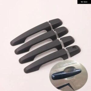三菱 L200 トライトン L 200 2006 - 14 ブラッククローム カー ドアハンドル カバー アクセサリー