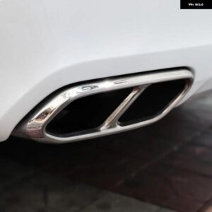 ボルボ XC90 S90 XC60 2014-2019 車用 リア デュアル エキゾースト マフラー エンド パイプ ステッカー カバー トリム アクセサリー ステンレス 2個 - XC60　2018-2020