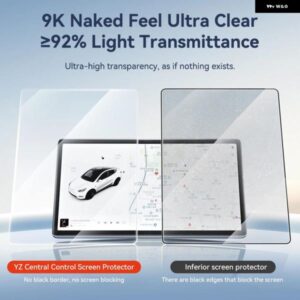 強化ガラススクリーン プロテクター TESLA MODEL 3 Y センター コンソール アンチグレア HDフィルム スクリーン プロテクター アクセサリー - Highland　Frosted