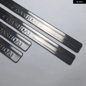 日産 キャシュカイ J10 2007 - 13 ステンレス カードアシル スカッフプレート カバー トリム カーアクセサリー