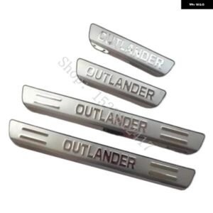 三菱 アウトランダー 2013~2020 カー スタイリング ドアシル スカッフプレート パネル キックステップ プロテクター スレッショルド スカッフプレート