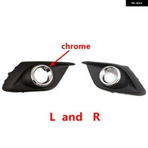 フロント バンパー フォグランプ ランプカバー フード マツダ 3 アクセラ 2014 2015 2016 - Black(Left　and　Right