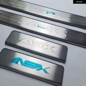 三菱 ASX 2013 - 18 カーアクセサリー ステンレス スカッフプレート /ドアシル カードアシルプロテクション