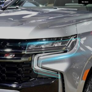 シボレー タホ 2021-2023 ヘッドライト バックミラー ステッカー クリア デカール プレカット TPU クリア フィルム