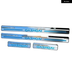カー スタイリング 日産 キャシュカイ J10 J11 2007 2008~2015 サイドドアシル プロテクター スレッショルド スカッフプレート ウェルカムペダルカバー