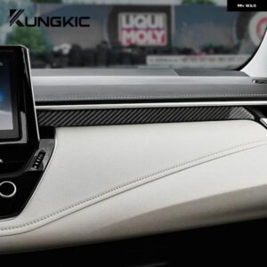 リアルソフトカーボン ステッカー RHD LHD トヨタ カローラ 2019 - 22 コパイロットストリップ パネル インテリア トリム アクセサリー - Right　Hand　Drive　RD
