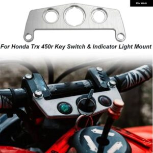 ホンダ TRX 450R ハンドルバー クランプ キースイッチ インジケーター ライト マウント プレート TRX450R バー