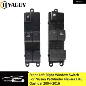 フロント左右マスター電動ウィンドウスイッチ ボタン 日産 ナバラ D40 キャシュカイ パスファインダー 2004-2016 25401-EB30B 25401-JD00A