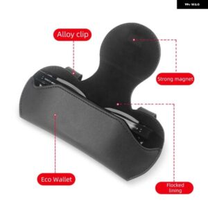 車用サン バイザー グラス BMW MINI COOPER F54 F55 F56 F60 R55 R56 R57 R60 レザー留めクリップ 収納 ボックス カード トリム ホルダー - Gray　Union　Jack