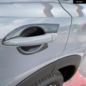日産 キャシュカイ 2023 2024 2025 カーボン クローム カー ドアハンドル カバー ステッカー スタイリング アクセサリー - 2　buttons　handle