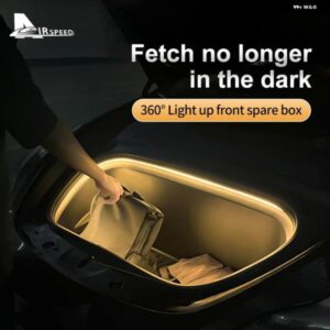 テスラ モデル3 Y 防水 ネオンランプ フロント トランク LED-2.4M LED 車フロント トランク ライトストリップ 簡単取り付け カスタム ライト