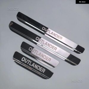 三菱 アウトランダー カーアクセサリー ステンレス ドアシル スカッフプレート ドアシル プロテクター 2013 - 16 - 2021