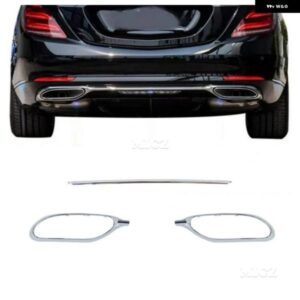 メルセデスベンツ S クラス W222 S320 S560 S350 S450 S680 2018-2019 リア バンパー エキゾースト パイプ