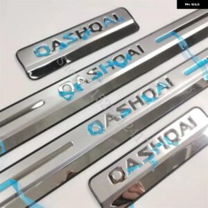 日産 キャシュカイ J10 J11 2007 2008 2009~2013 2016 2017~2021 スカッフプレート ステンレス ドアシルガード カーアクセサリー 4個 - J11