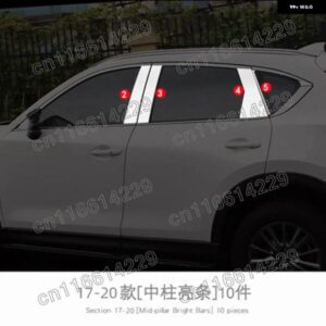 ステンレス ドアウィンドウ トリム ウィンドウ トリム カバー トリム マツダ CX5 CX-5 KF 2017 - 23カー スタイリング - 2PCS