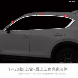 ステンレス ドアウィンドウ トリム ウィンドウ トリム カバー トリム マツダ CX5 CX-5 KF 2017 - 23カー スタイリング - Full　window