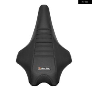 防水 リブ付きゴム製シートカバー オートバイ バイク ソフトシートカバー 滑り止め付き 木目模様 ヤマハ YFZ 450R 2009 - 2020 - Red