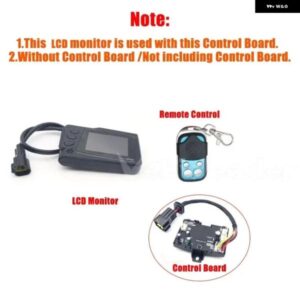 12V / 24V LCDモニタースイッチ+リモート コントロール コントロール ボード5KW 8KW トラック ディーゼルエアヒーター パーキング カーヒーターアクセサリー - Remote　and　Monitor