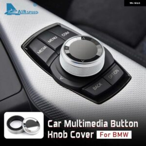 車用 マルチメディア ボタン ノブカバー BMW 1 3 5 6 7シリーズ X1 X3 X4 X5 X6 E90 E92 E70 E71 E60 F15 F20 F21 F30 F32 F10 F11 F06 F01 - NBT　Small　7　button