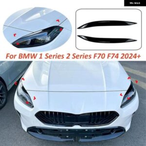 フロント ヘッドライト アイブロウ ヘッドライト ランプカバー トリム BMW 1 2シリーズF70 F74 2024 + ヘッドランプ カバー