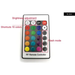 マルチカラー RGB LED エンジェルアイズ BLUETOOTH 対応 スマートフォン アプリ 制御 RF リモート コントローラ ー - 8　outputs